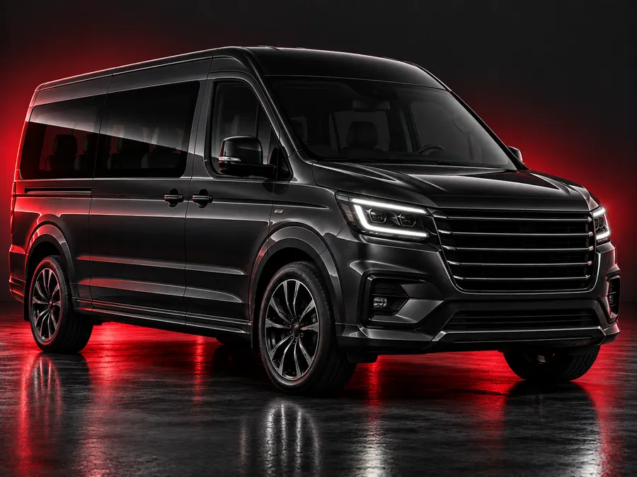 Large 2XL nine-seater passenger van, the vehicle size example for the Large 2XL tier.