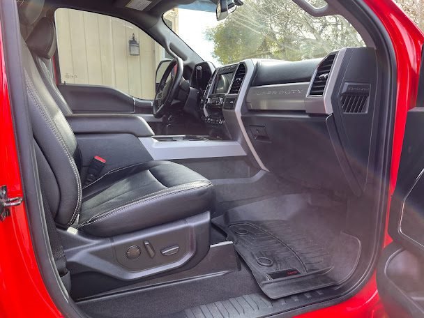 Interior Detailing Transformation Before and after of a car's interior detailing